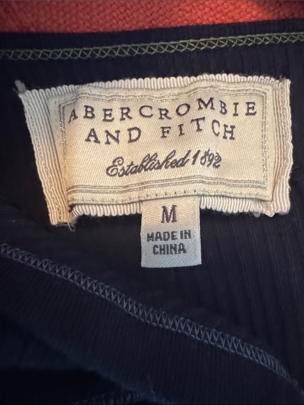Abercrombie & Fitch Navy Ribbed Cami Tank top - Picture 5 of 5